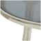 22" Aluminum Tripod Legs Accent Table with Shaded Glass Top